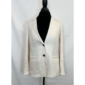 NWT $148 J.CREW Sz. 8 Regent Blazer Linen Light Pink C2364 FS Benefits Charity